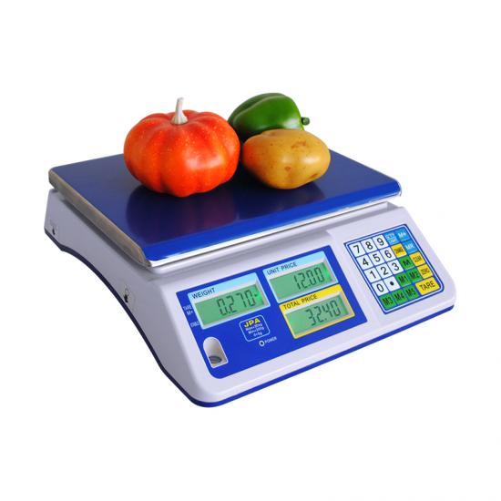 New Digital Price Computing Scale Label Printer Deli Food Shop Max 15kg 110V 