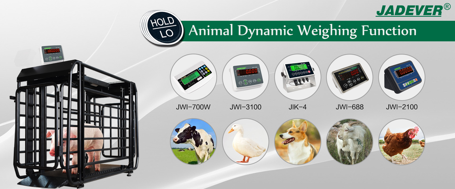 JADEVER Dynamic animal weighing function