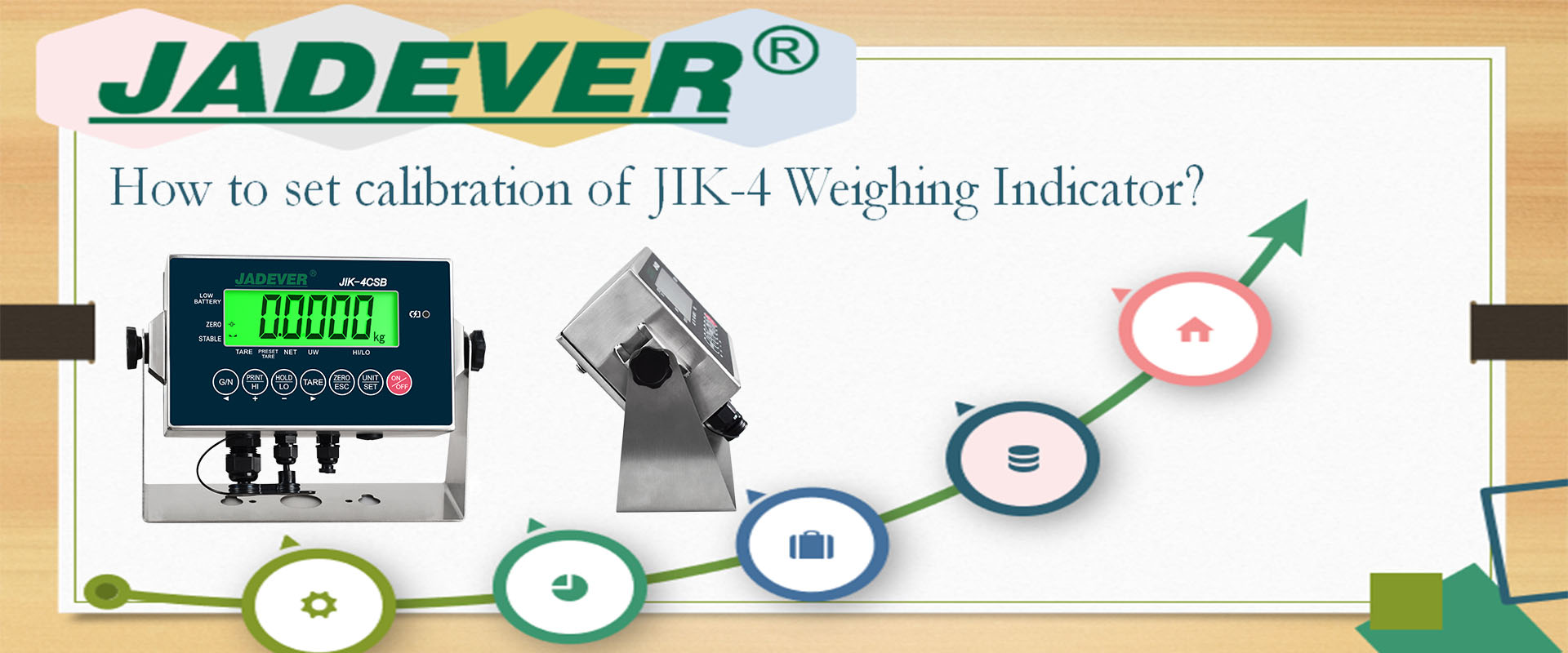 How to set calibration of JIK-4 weighing indicator?