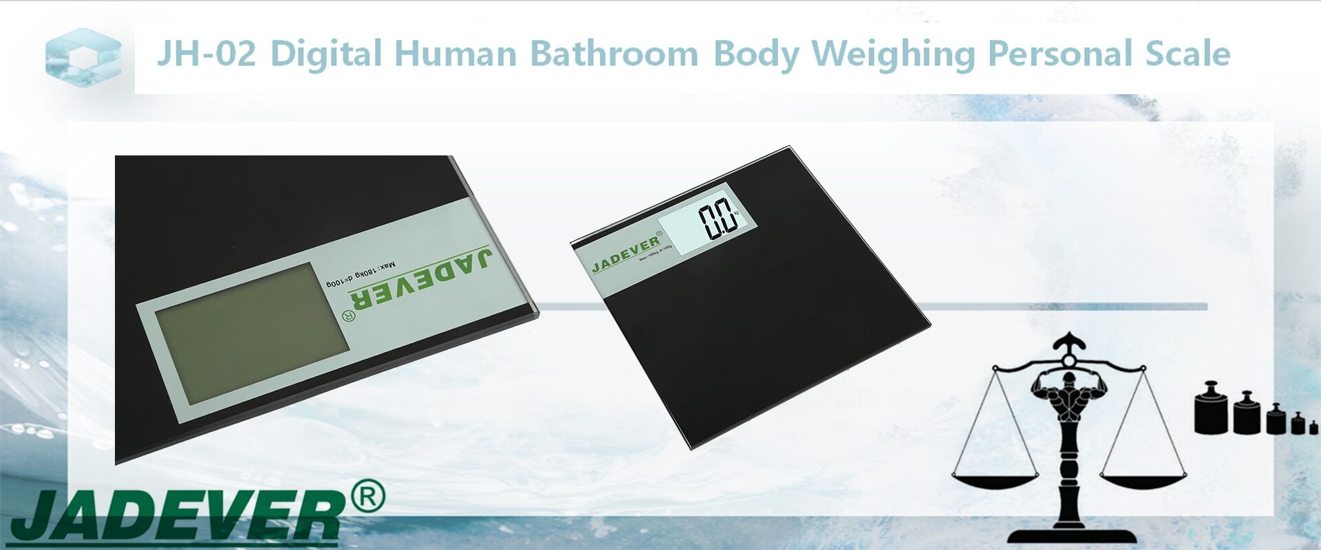 JH-02 Digital Human Bathroom Body Weighing Personal Scale