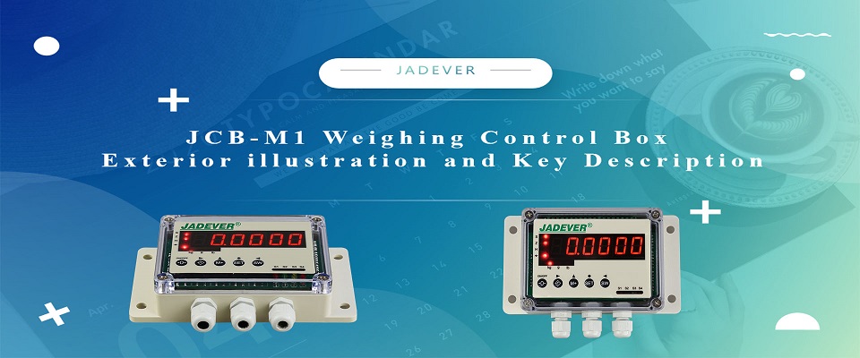 JCB-M1 Weighing Control Box Exterior illustration and Key Description