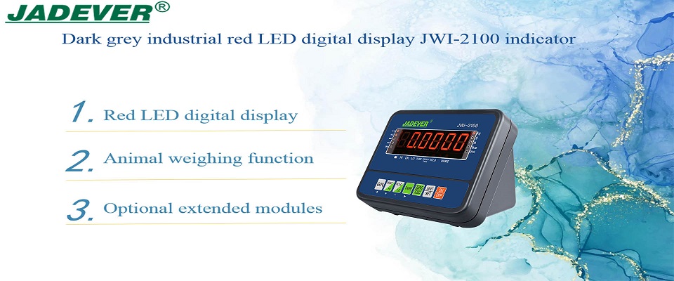 Dark grey industrial red LED digital display JWI-2100 indicator