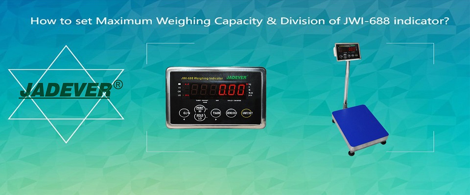 How to set Maximum Weighing Capacity & Division of JWI-688 indicator? 