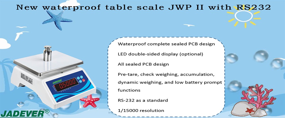 Jadever new waterproof table scale JWP II with RS232
