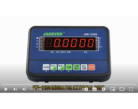 Jadever JWI-2100 weighing indicator connect PC by Internet cable
