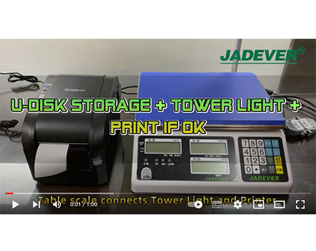 Jadever Counting Scale with USB Disk, Tower Light & Print if OK