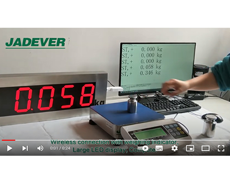 Jadever Scale connect to Remote display and PC at the same time