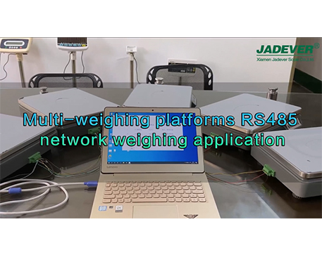 Jadever multiple weighing platform scales' RS485 network